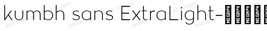 kumbh sans ExtraLight字体转换